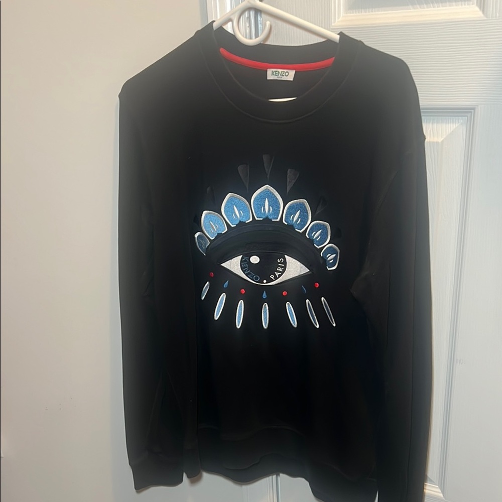 Kenzo Black Sweatshirt with Eye Design
